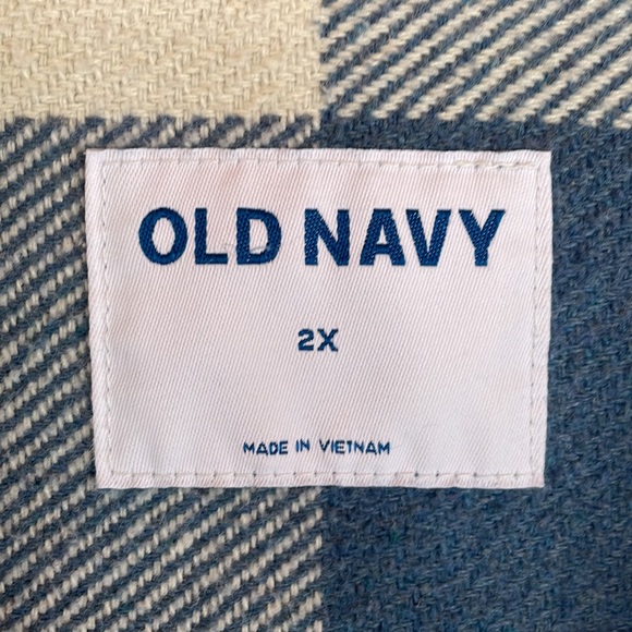 Old Navy Shacket Jacket Shirt. Soft Brushed Buffalo Check. EUC Size 2X. - Picture 7 of 10